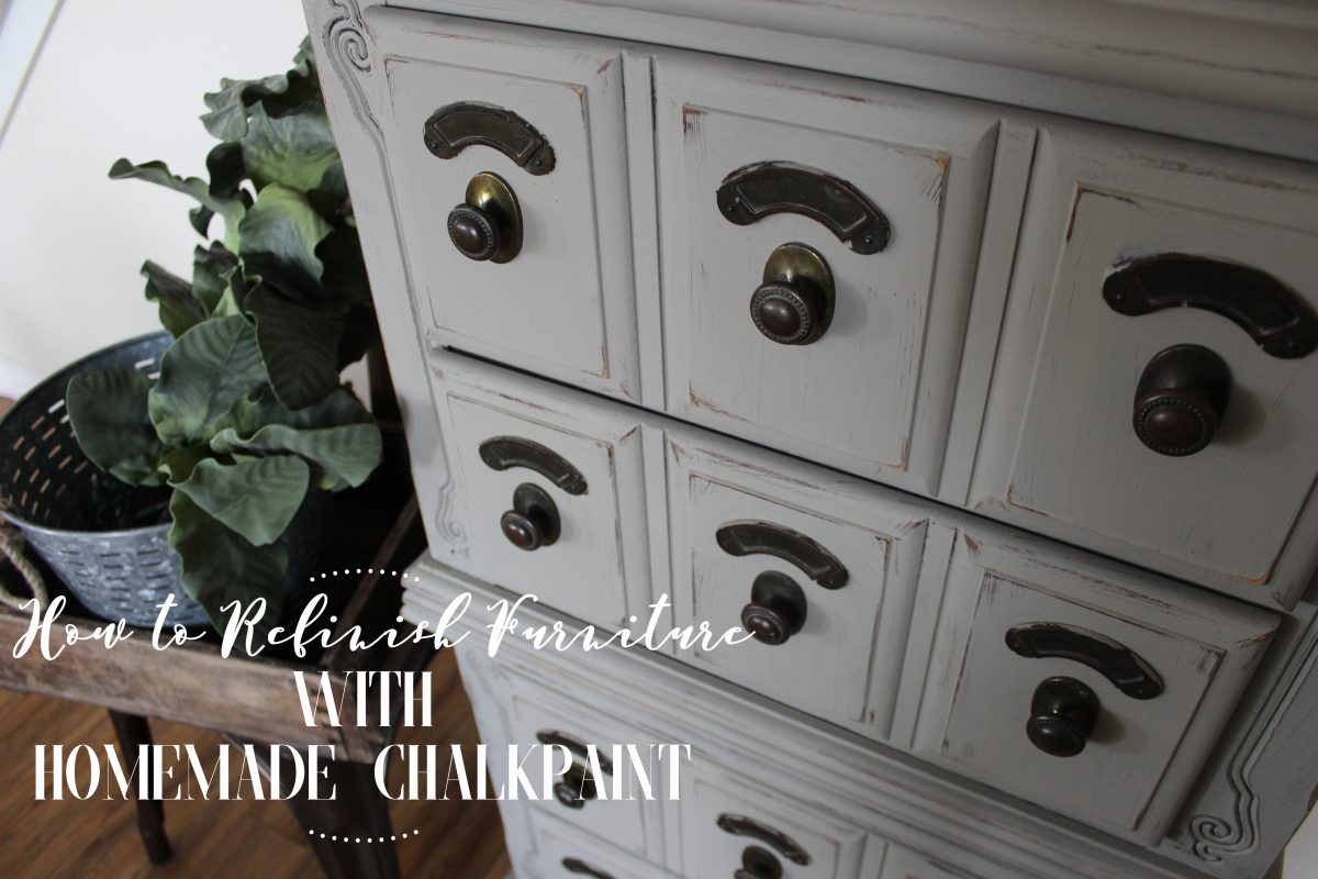 How to Refinish Furniture with Homemade Chalkpaint